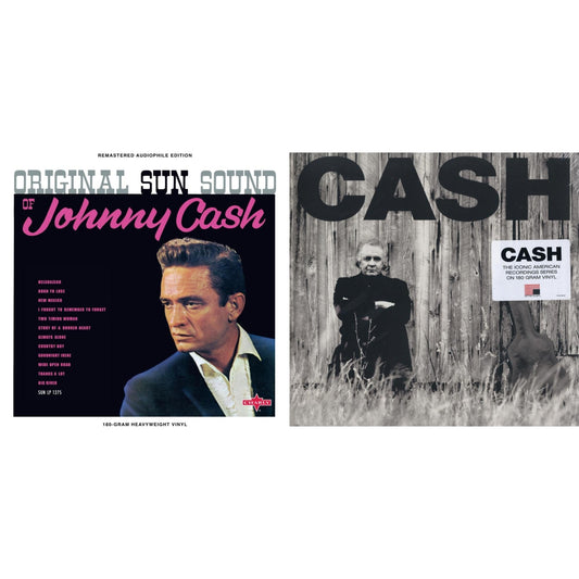 Johnny Cash - Original Sun Sound Of Johnny Cash & American Ii: Unchained (180G) - LP Vinyl Bundle
