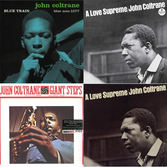 John Coltrane - Blue Train & Love Supreme (Black Swirls LP Vinyl) & Giant Steps & Love Supreme
