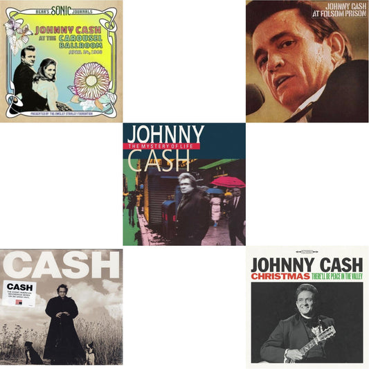 Johnny Cash - Bear's Sonic Journals: Johnny Cash, At The Carousel Ballroom, April 24, 1968 (2LP) & American Recordings & Mystery Of Life & At Folsom Prison & Christmas: There'll Be Peace In The Valley