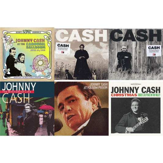 Johnny Cash - Bear's Sonic Journals: Johnny Cash, At The Carousel Ballroom, April 24, 1968 (2LP) & American Recordings & American Ii: Unchained (180G) & Mystery Of Life & At Folsom Prison & Christmas: There'll Be Peace In The Valley