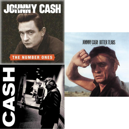Johnny Cash - American Iii: Solitary Man & Greatest: Number Ones & Sings The Ballads Of The American Indian: Bitter Tears - CD Bundle