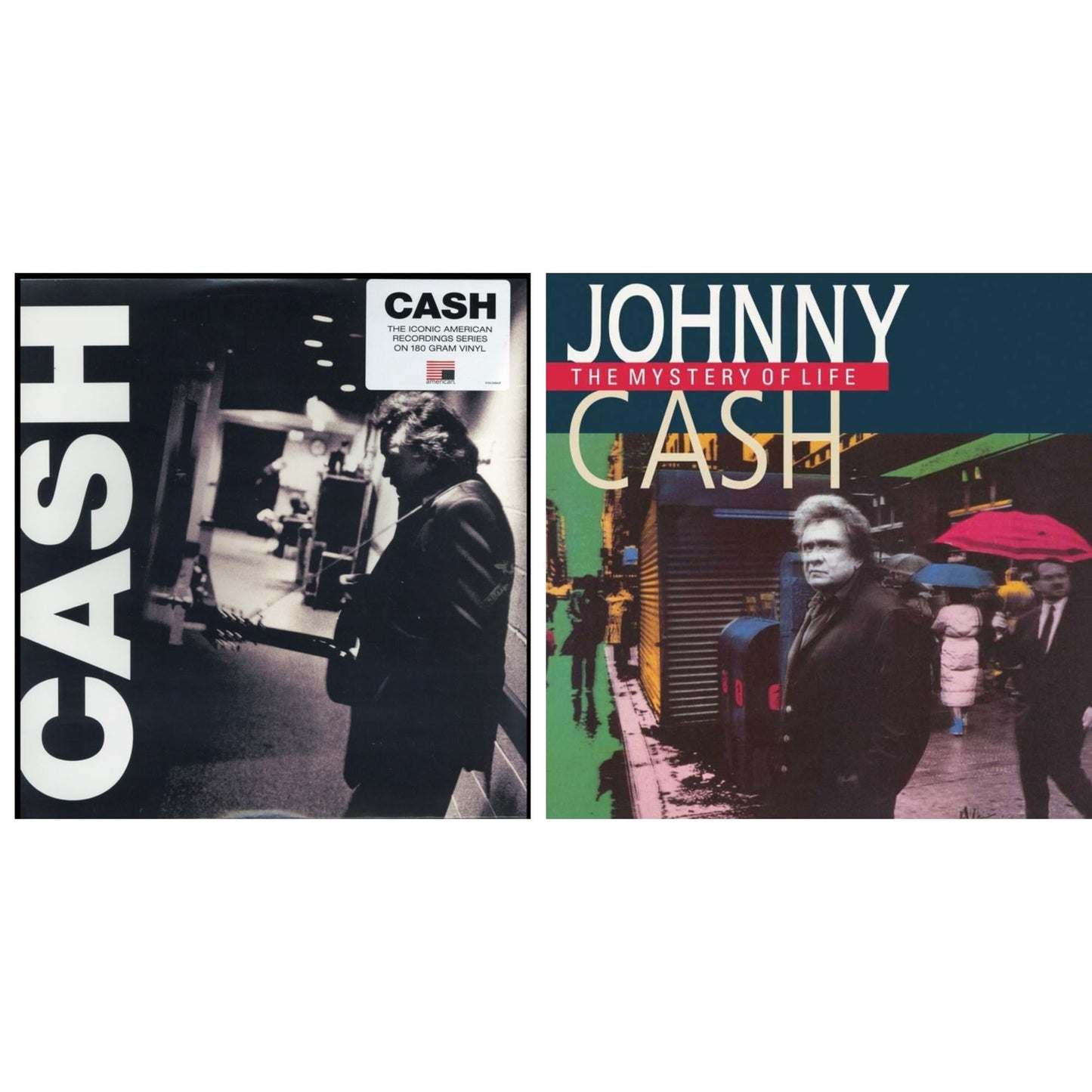 Johnny Cash - American Iii: Soitary Man & Mystery Of Life - LP Vinyl Bundle