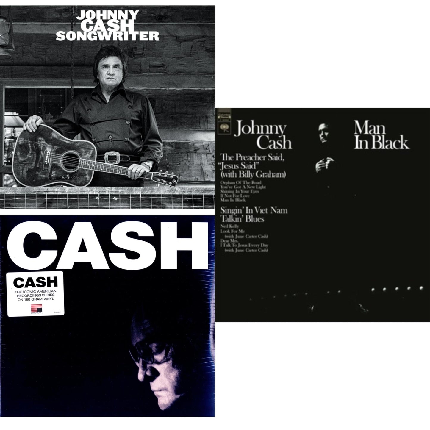 Johnny Cash - Songwriter & American Iv: The Man Comes Around & Man In Black (White LP Vinyl)