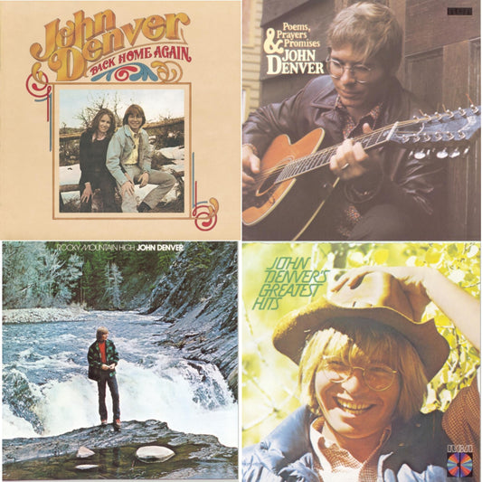 John Denver - Back Home Again & Poems Prayers & Promises & Rocky Mountain High & Greatest Hits - CD Bundle