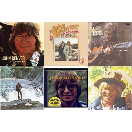 John Denver - Windsong & Back Home Again & Poems Prayers & Promises & Rocky Mountain High & 16 Biggest Hits & Greatest Hits - CD Bundle