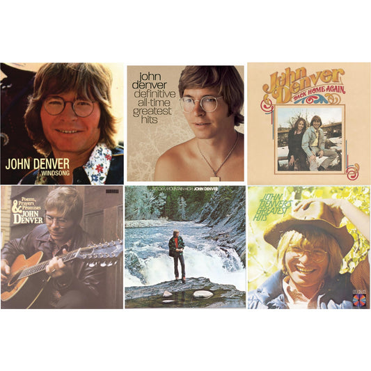 John Denver - Windsong & Definitive All Time Greatest Hits & Back Home Again & Poems Prayers & Promises & Rocky Mountain High & Greatest Hits - CD Bundle