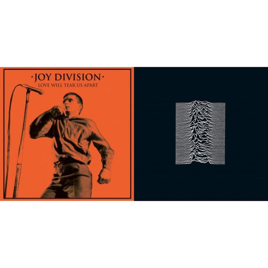 Joy Division - Unknown Pleasures & Love Will Tear Us Apart (Orange/Black Splatter LP Vinyl)