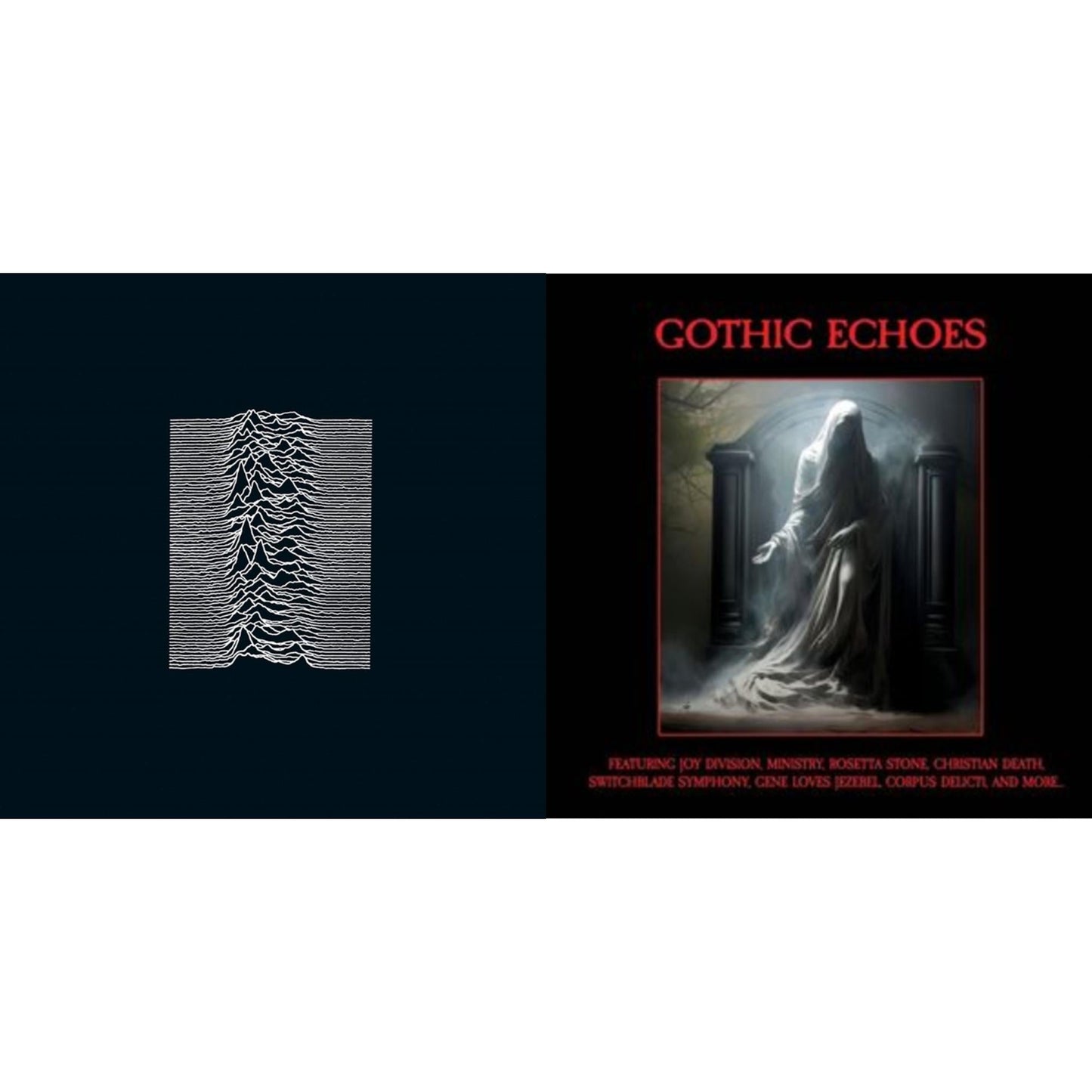 Joy Division - Unknown Pleasures & Gothic Echoes (Red LP Vinyl)