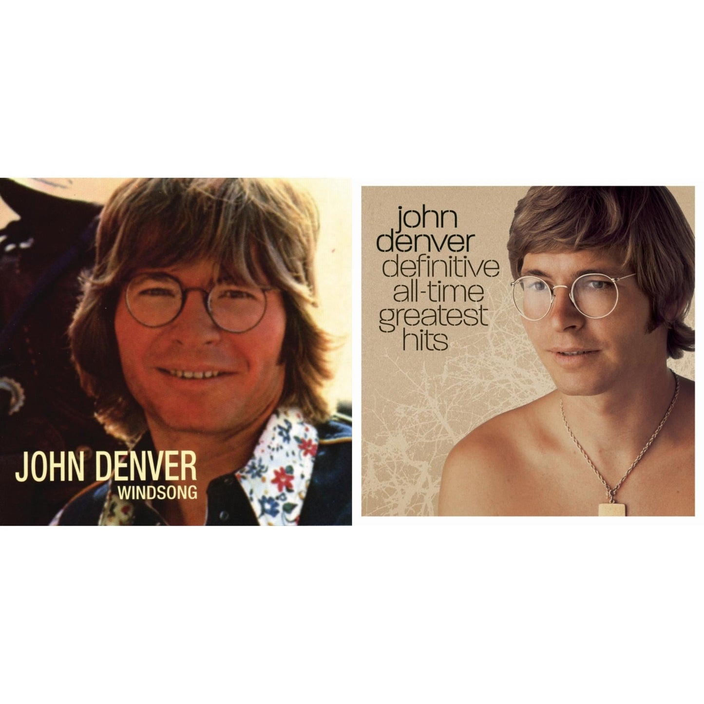 John Denver - Windsong & Definitive All Time Greatest Hits - CD Bundle