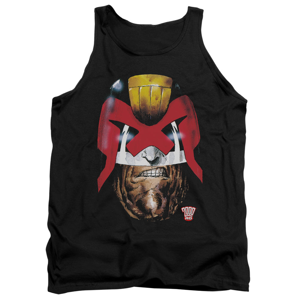 Judge Dredd Dredds Head Mens Tank Top Shirt Black