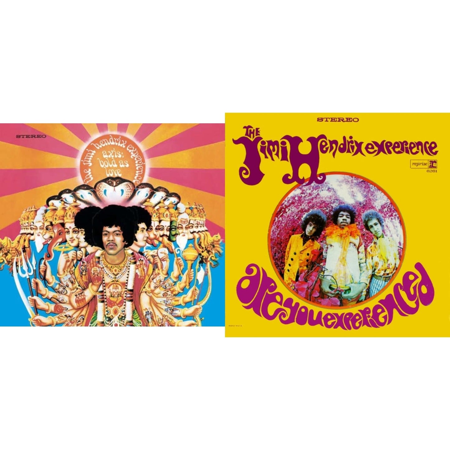 Jimi Experience Hendrix - Axis: Bold As Love (180G) & Are You Experienced (180G) - LP Vinyl Bundle