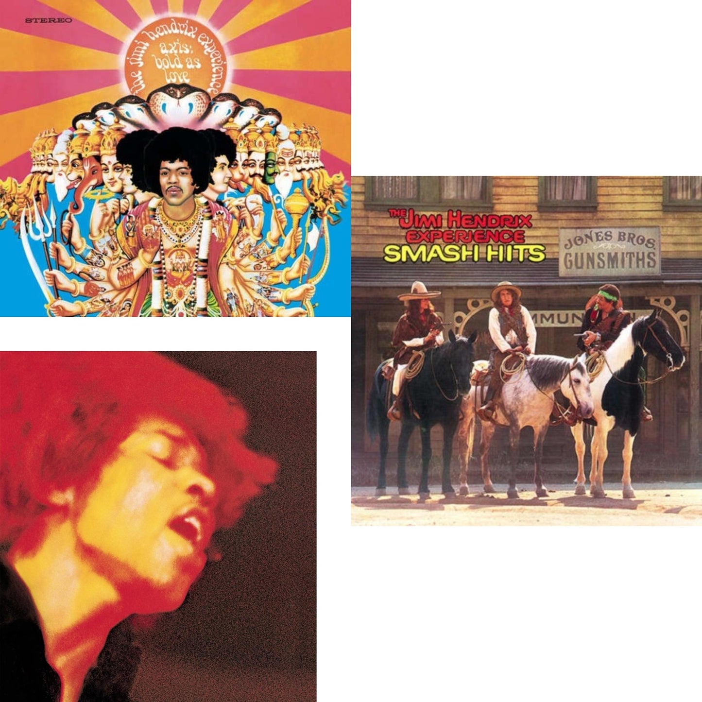 Jimi Experience Hendrix - Axis: Bold As Love (180G) & Electric Ladyland (180G) & Smash Hits (150G LP Vinyl/Original Poster Reproduction)