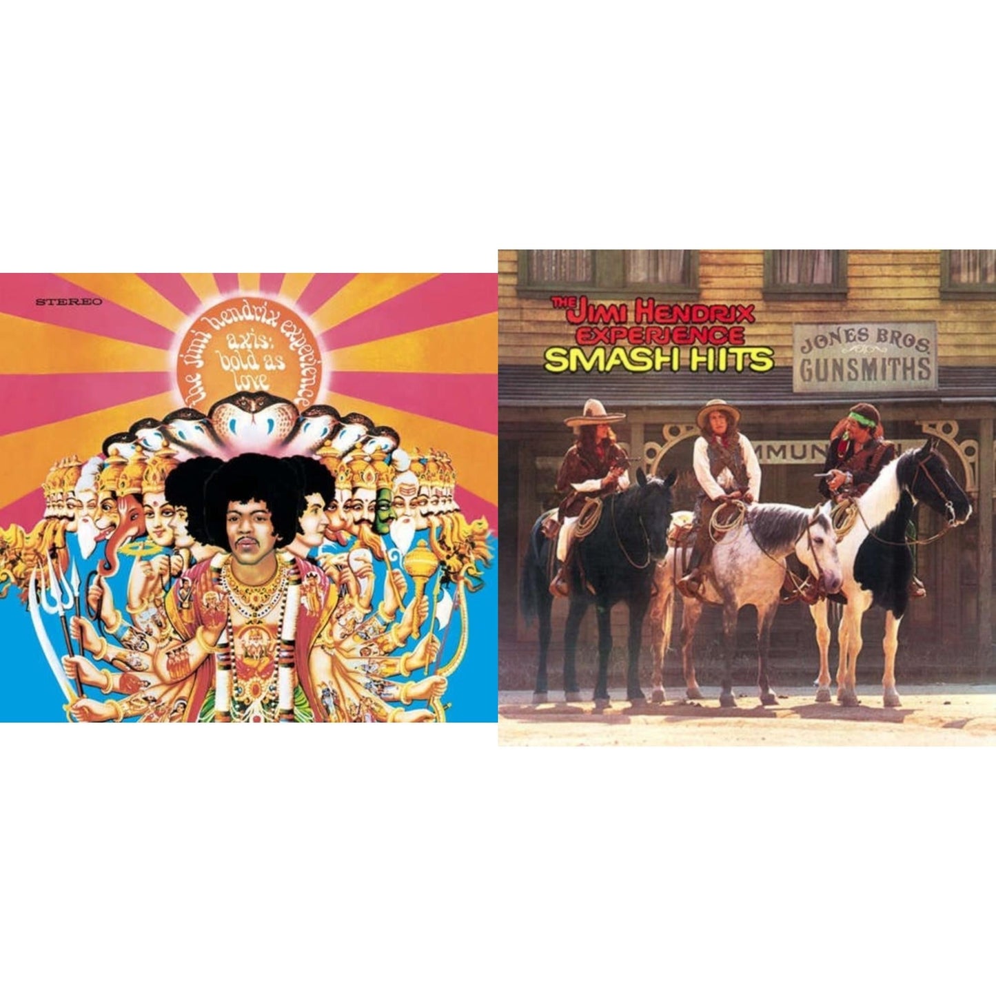 Jimi Experience Hendrix - Axis: Bold As Love (180G) & Smash Hits (150G LP Vinyl/Original Poster Reproduction)