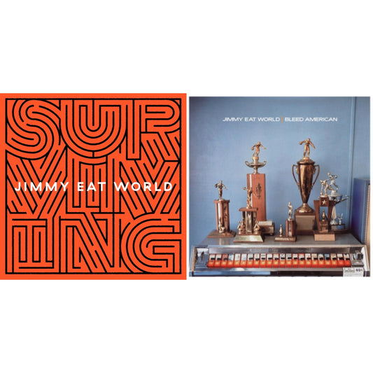 Jimmy Eat World - Surviving (140G/Gatefold Jacket/Dl Insert) & Bleed American - LP Vinyl Bundle