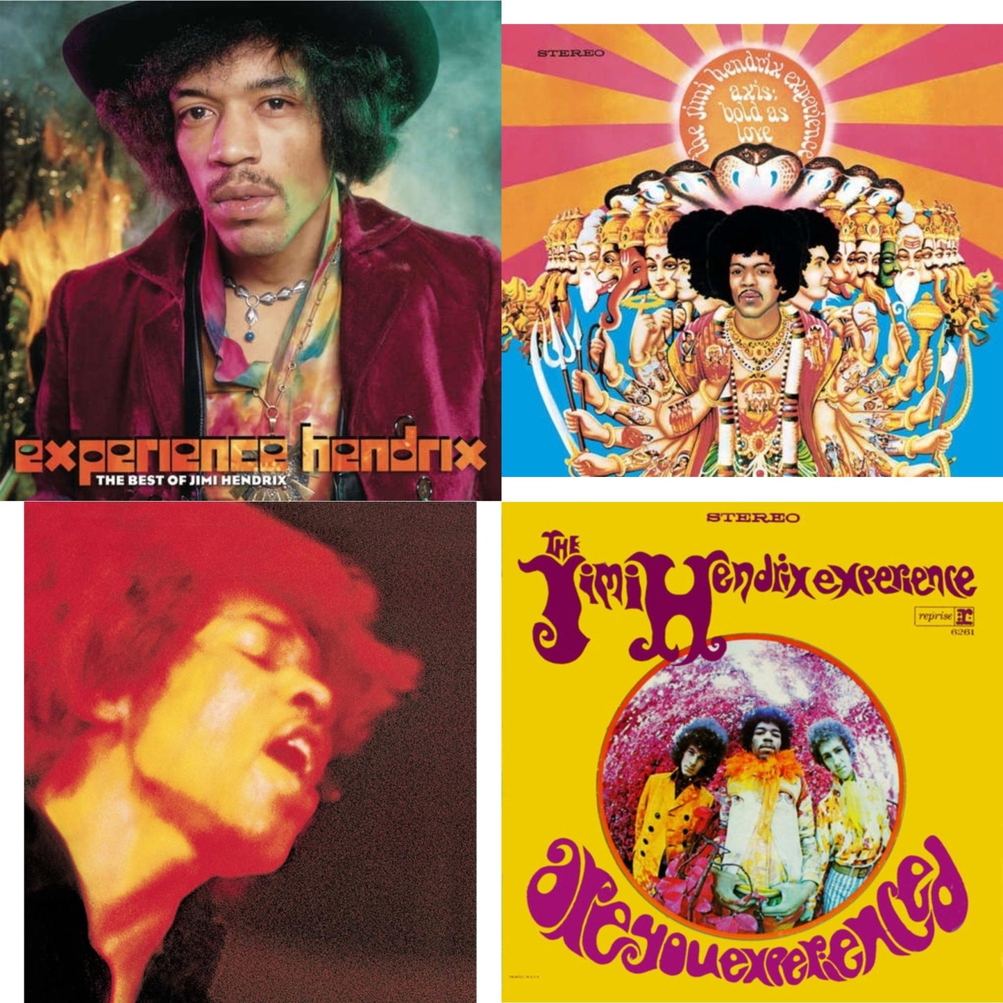 Jimi Experience Hendrix - Axis: Bold As Love (180G) & Electric Ladyland (180G) & Are You Experienced (180G) & Experience Hendrix: Best Of Jimi Hendrix (2LP/150G)