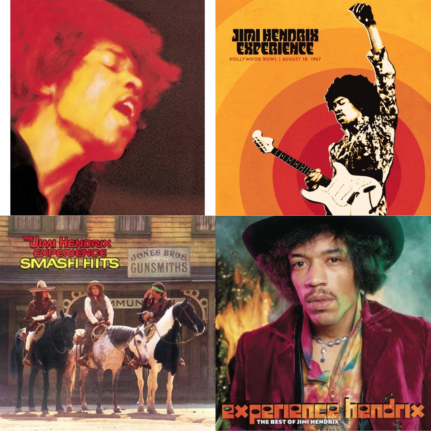 Jimi Experience Hendrix - Jimi Hendrix Experience: Live At The Hollywood Bowl: August 18, 1967 & Electric Ladyland (180G) & Smash Hits (150G LP Vinyl/Original Poster Reproduction) & Experience Hendrix: Best Of Jimi Hendrix (2LP/150G)