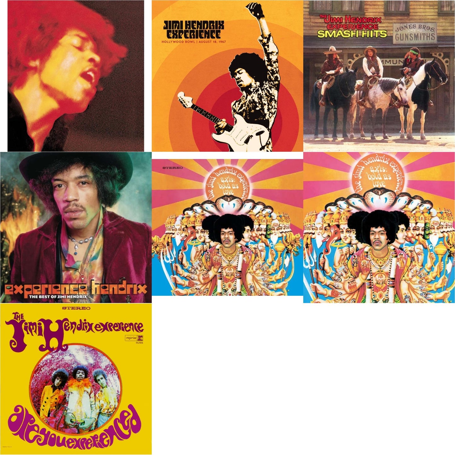 Jimi Experience Hendrix - Jimi Hendrix Experience: Live At The Hollywood Bowl: August 18, 1967 & Axis: Bold As Love (180G) & Electric Ladyland (180G) & Axis: Bold As Love (Mono) (180G) & Are You Experienced (180G) & Smash Hits (150G LP Vinyl/Original