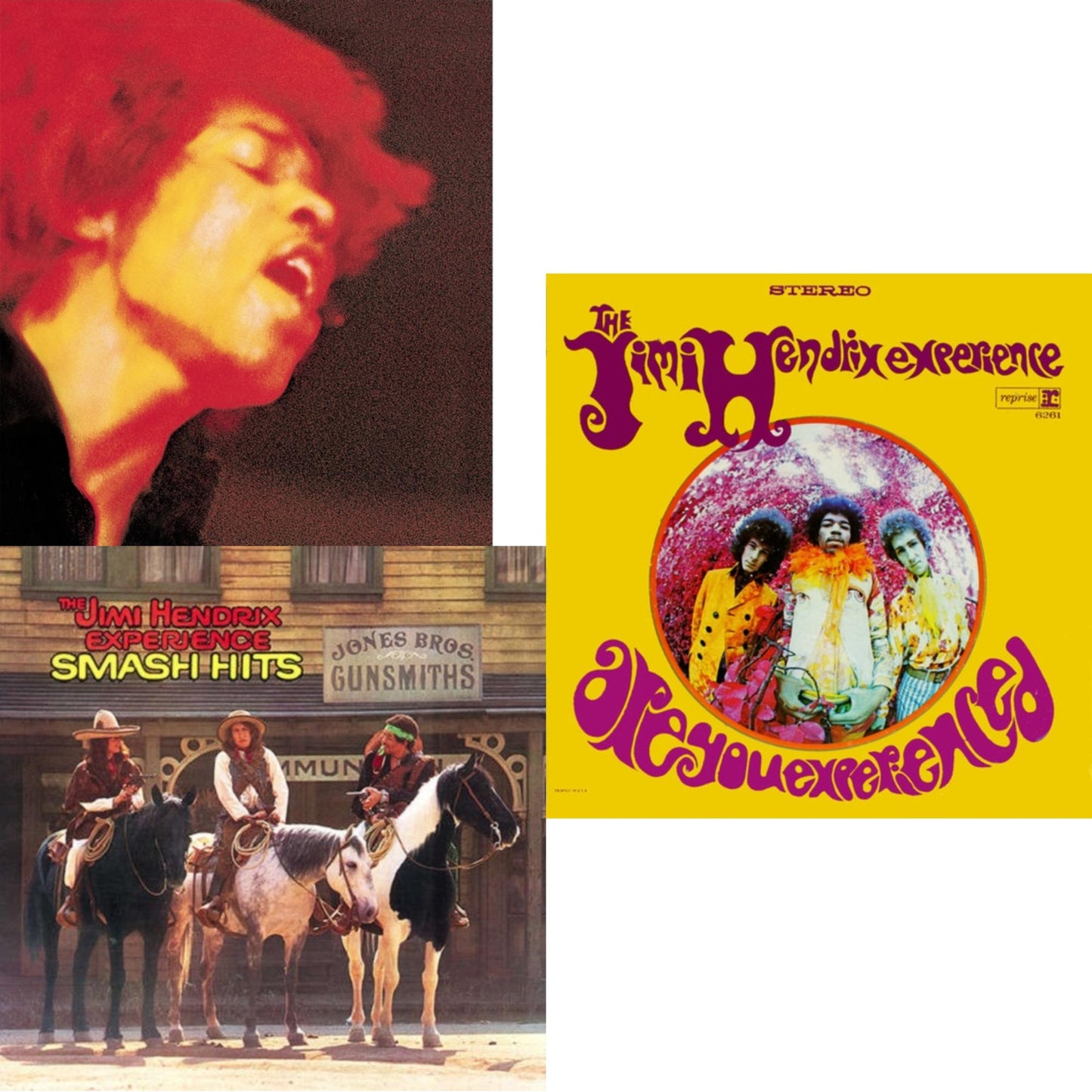 Jimi Experience Hendrix - Electric Ladyland (180G) & Are You Experienced (180G) & Smash Hits (150G LP Vinyl/Original Poster Reproduction)