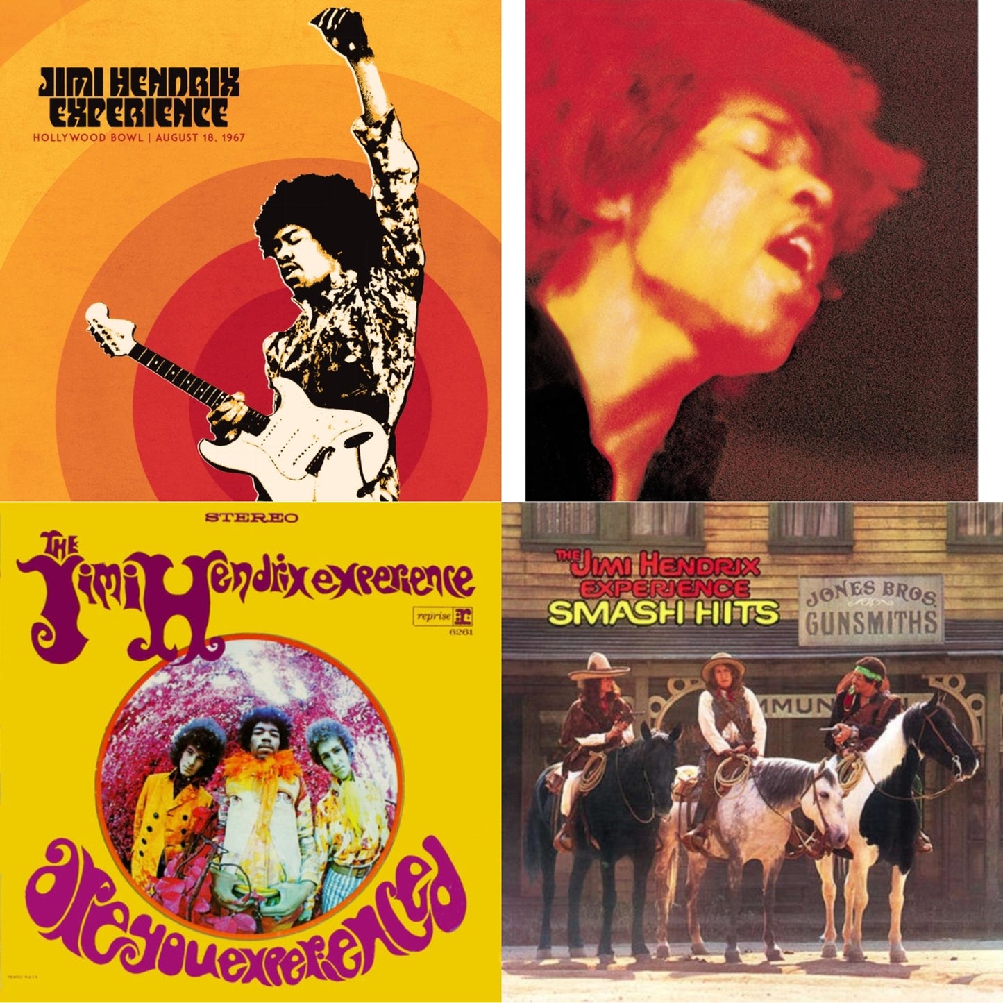 Jimi Experience Hendrix - Jimi Hendrix Experience: Live At The Hollywood Bowl: August 18, 1967 & Electric Ladyland (180G) & Are You Experienced (180G) & Smash Hits (150G LP Vinyl/Original Poster Reproduction)