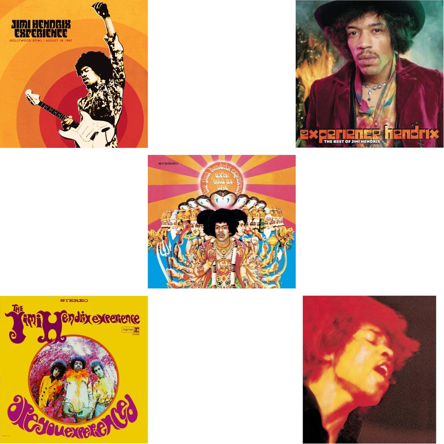 Jimi Experience Hendrix - Jimi Hendrix Experience: Live At The Hollywood Bowl: August 18, 1967 & Axis: Bold As Love (180G) & Electric Ladyland (180G) & Are You Experienced (180G) & Experience Hendrix: Best Of Jimi Hendrix (2LP/150G)