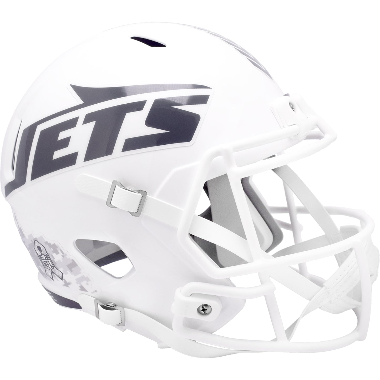 New York Jets 2024 Salute to Service Riddell Speed Replica Football Helmet