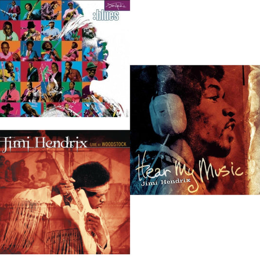 Jimi Hendrix - Blues (2LP/180G/Gatefold) & Live At Woodstock & Hear My Music (2LP/Gatefold) (180G)