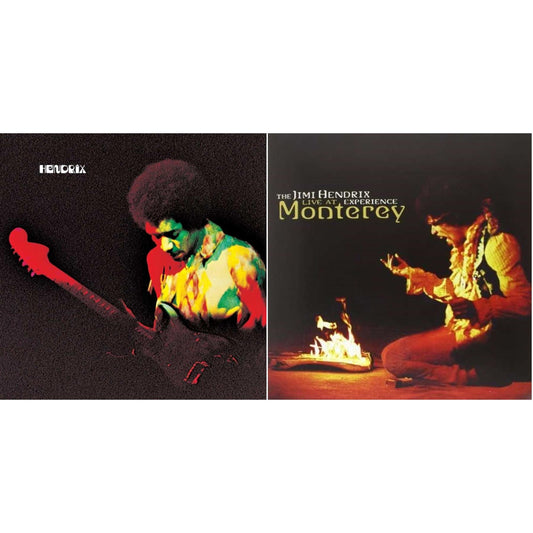 Jimi Hendrix - Band Of Gypsys (180G/50Th Anniversary/Booklet/Images/Essay By John Mcdermott/Poster) & Live At Monterey (180G) - LP Vinyl Bundle