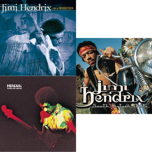 Jimi Hendrix - Live At Woodstock & Band Of Gypsys & South Saturn Delta - CD Bundle
