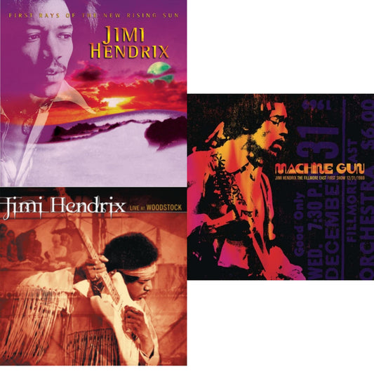 Jimi Hendrix - First Rays Of The New Rising Sun (2LP/150G) & Live At Woodstock & Machine Gun Jimi Hendrix The Fillmore East First Show 12/31/1969 (2LP/180G/Gatefold)