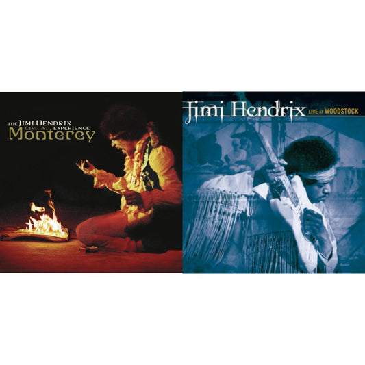 Jimi Hendrix - Live At Woodstock & Live At Monterey - CD Bundle