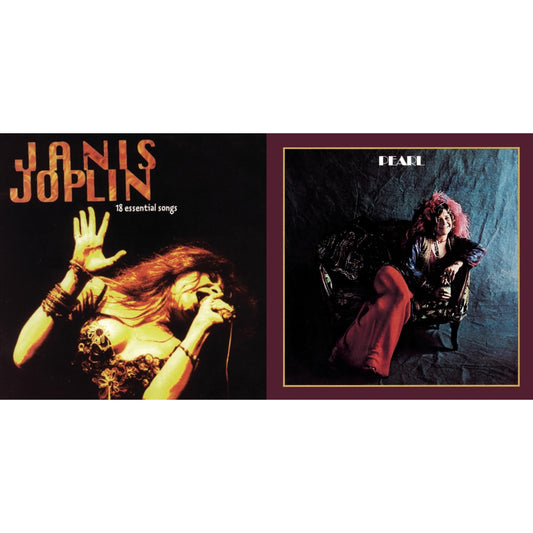 Janis Joplin - 18 Essential Songs & Pearl - CD Bundle