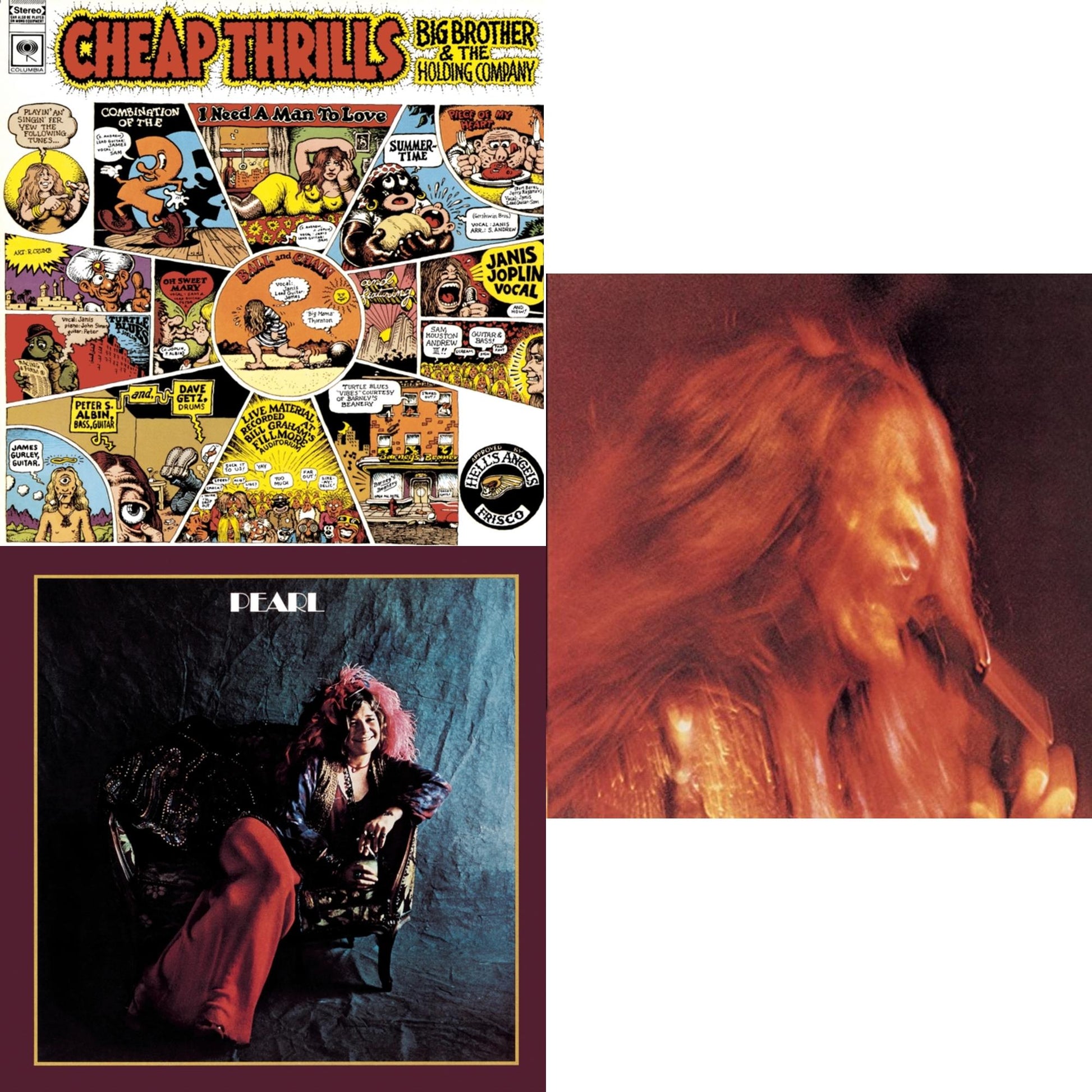 Janis Joplin - Cheap Thrills & I Got Dem Ol Kozmic Blues Again Mama & Pearl - CD Bundle