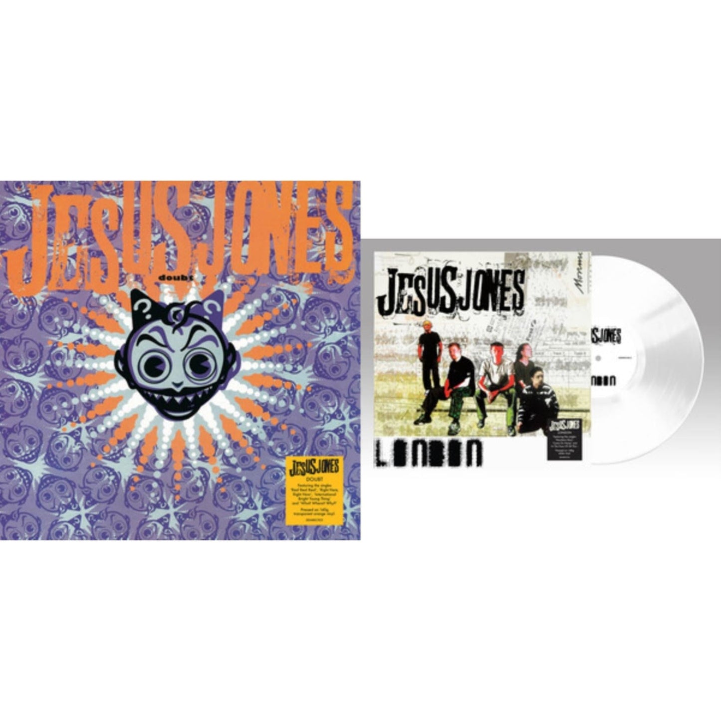 Jesus Jones - Doubt (Translucent Orange LP Vinyl/140G) & London (White LP Vinyl/140G)