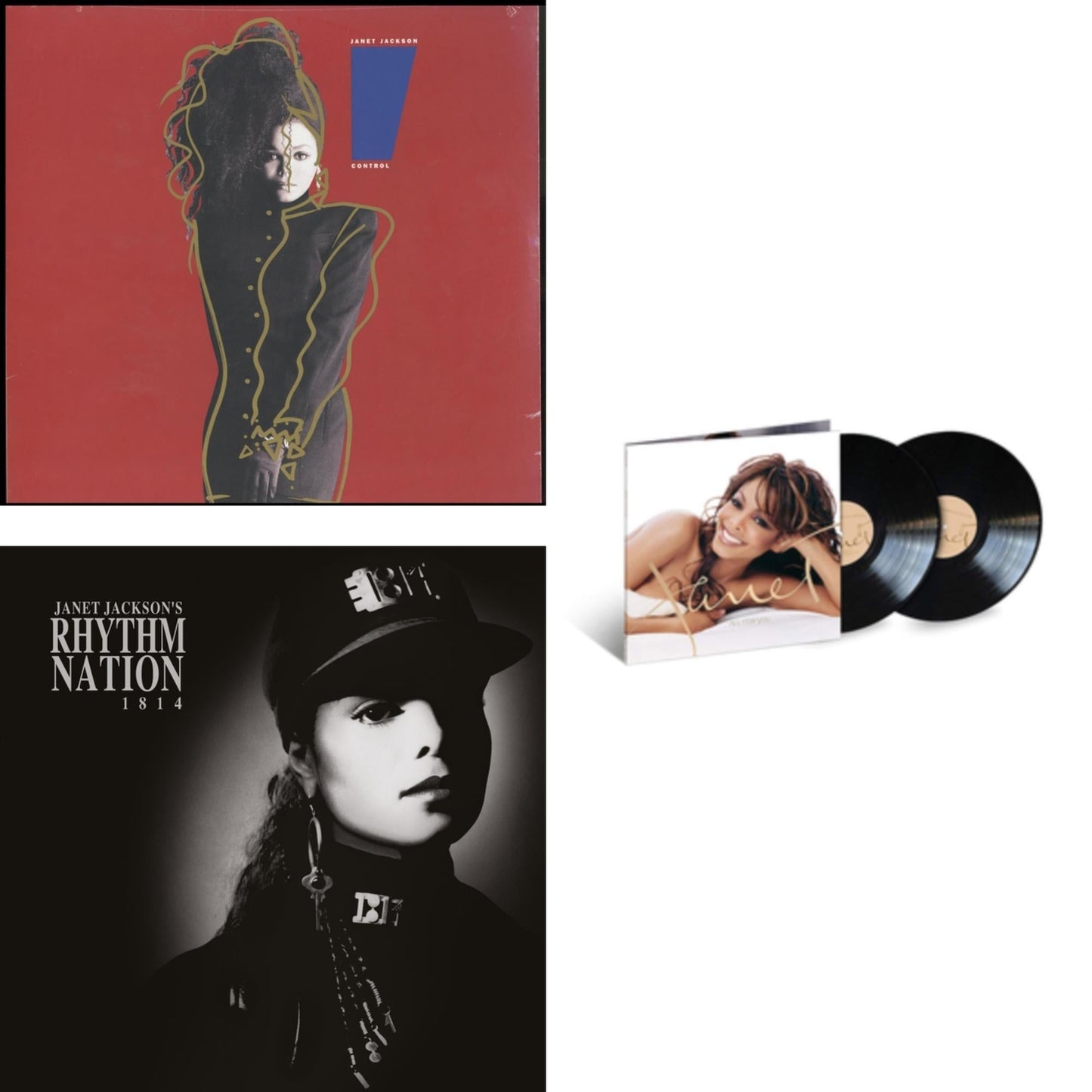 Janet Jackson - Control & Janet Jackson's Rhythm Nation 1814 (2 LP) & All For You (2 LP)