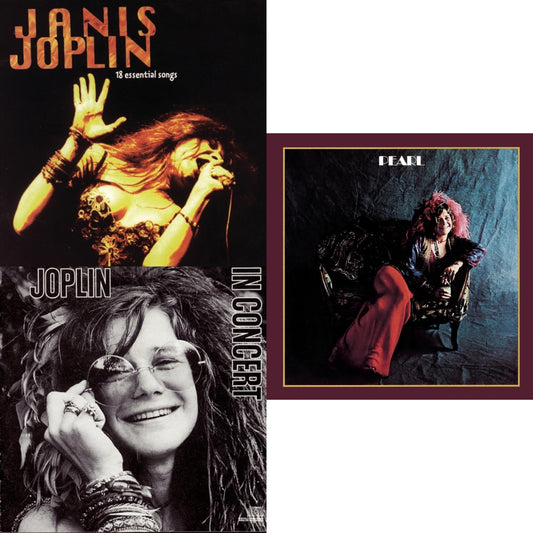 Janis Joplin - 18 Essential Songs & Joplin In Concert & Pearl - CD Bundle