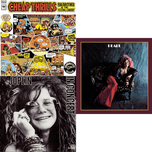 Janis Joplin - Cheap Thrills & Joplin In Concert & Pearl - CD Bundle