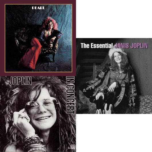 Janis Joplin - Essential Janis Joplin & Joplin In Concert & Pearl - CD Bundle
