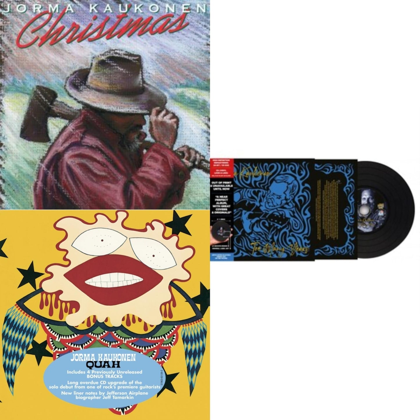 Jorma Kaukonen - Christmas (Reissue/Remaster) & Quah & Too Many Years - CD Bundle