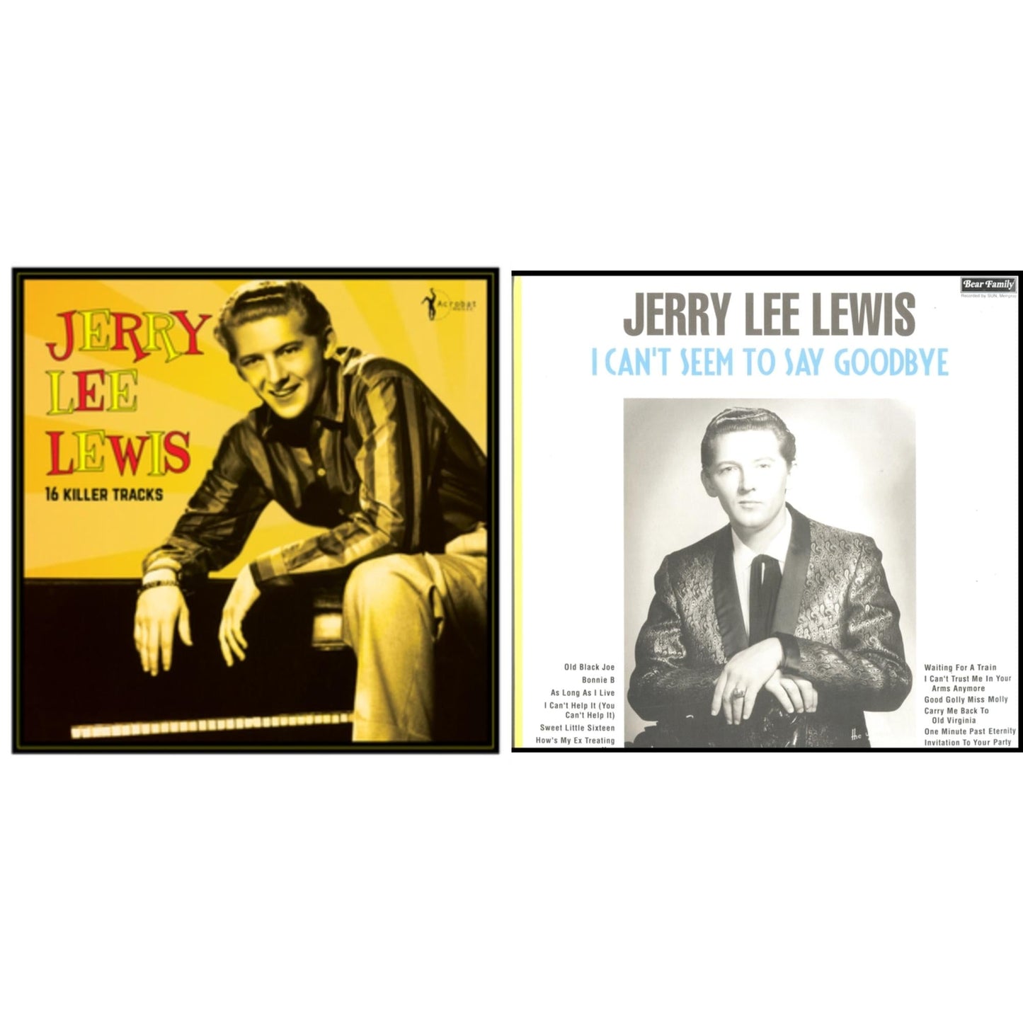 Jerry Lee Lewis - I Can't Seem To Say Goodbye & 16 Killer Hits Collection 1956-62 - LP Vinyl Bundle