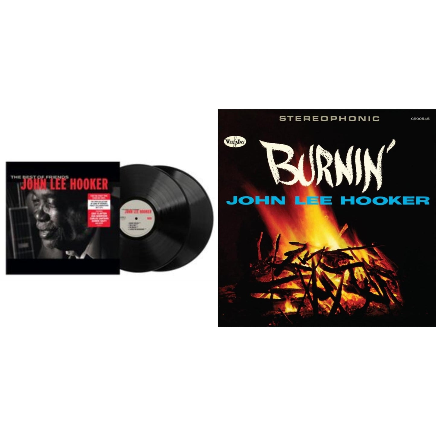 John Lee Hooker - Best Of Friends & Burnin (60Th Anniversary) - LP Vinyl Bundle