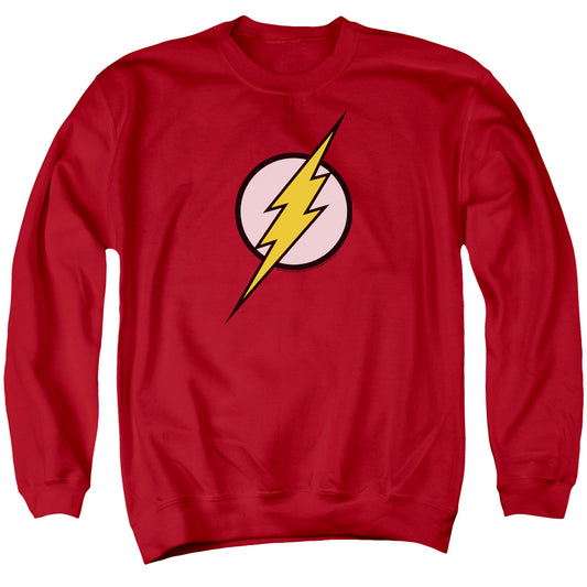 Jla Flash Logo Mens Crewneck Sweatshirt Red