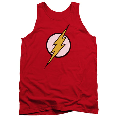 Justice League Flash Logo Mens Tank Top Shirt Red