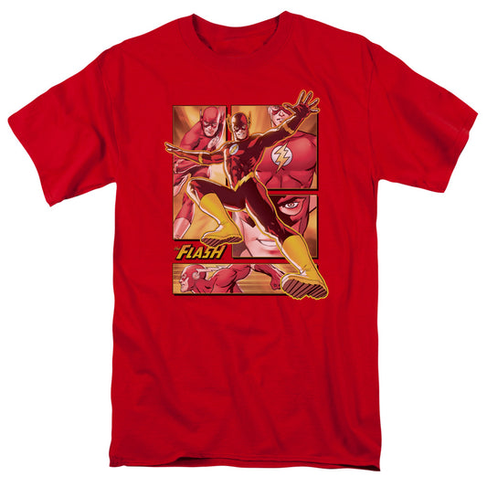 Justice League Of America Flash Mens T Shirt Red