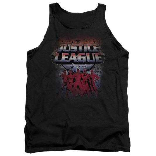 Justice League Star League Mens Tank Top Shirt Black