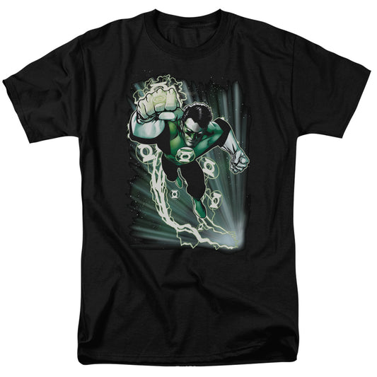 Justice League Of America Emerald Energy Mens T Shirt Black