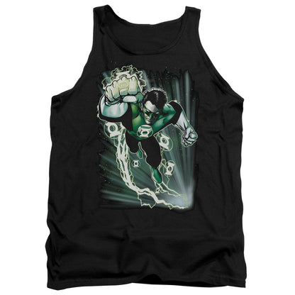 Justice League Emerald Energy Mens Tank Top Shirt Black