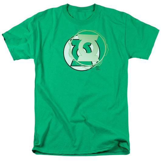 Justice League Of America Gl Energy Logo Mens T Shirt Kelly Green