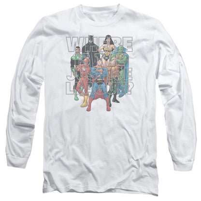 Jla Classified #1 Cover Mens Long Sleeve Shirt White Officially Licensed