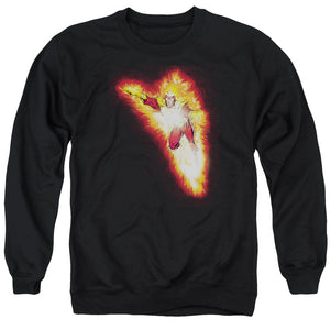 Jla Firestorm Blaze Mens Crewneck Sweatshirt Black