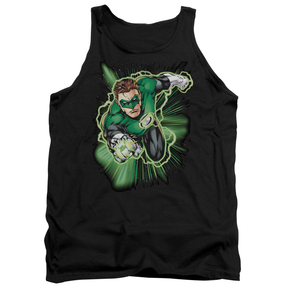 Justice League Green Lantern Energy Mens Tank Top Shirt Black